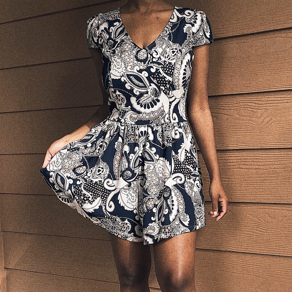 Paisley Mod Romper